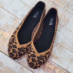 Mia "Allie" Memory Foam Ballet Flat Womens 8 Cheetah Leopard Print Comfort Shoe